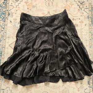 Free People Mini Skirt, Size 4, Black